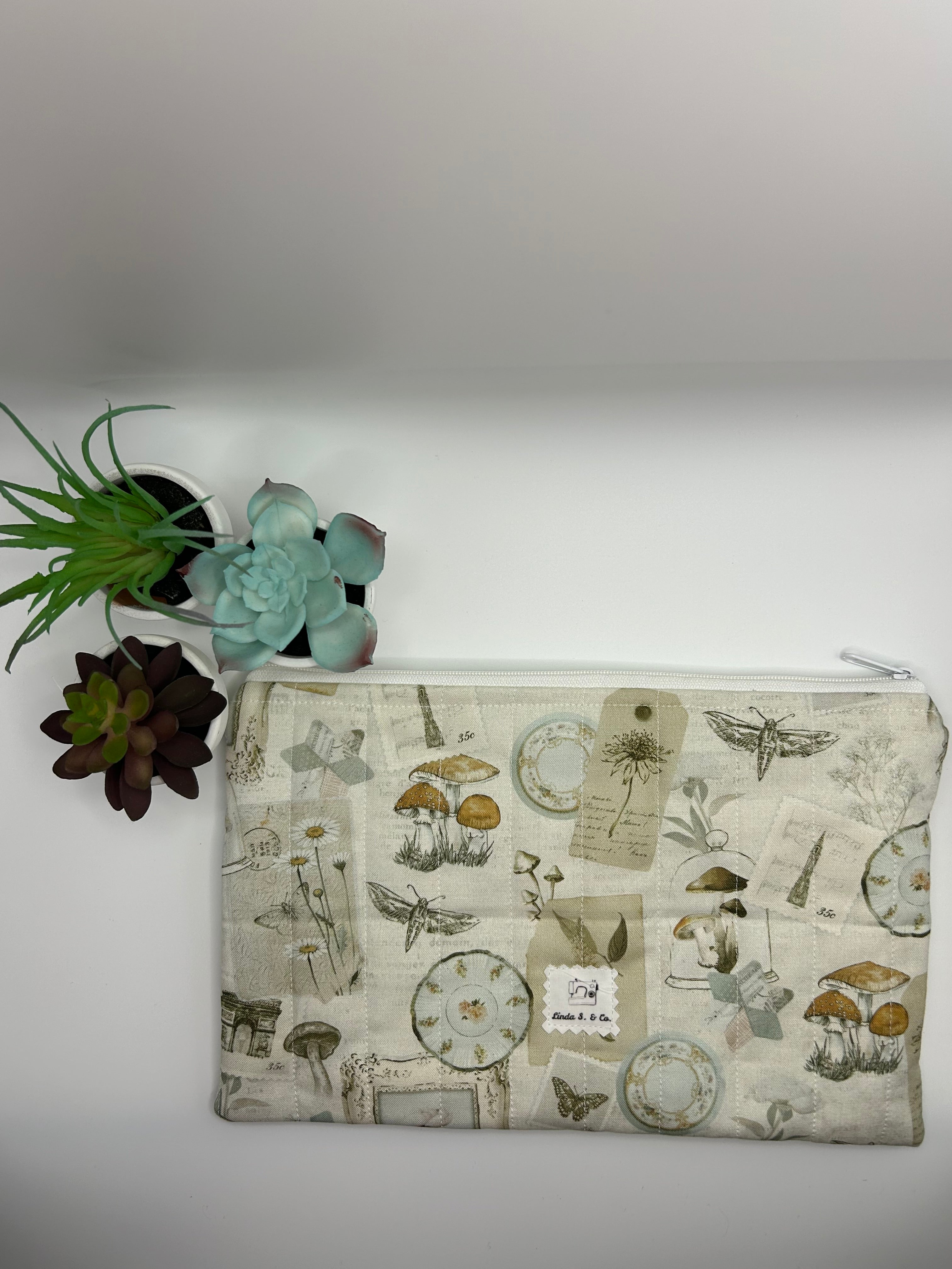Whispering Woods Large Zipper Pouch
